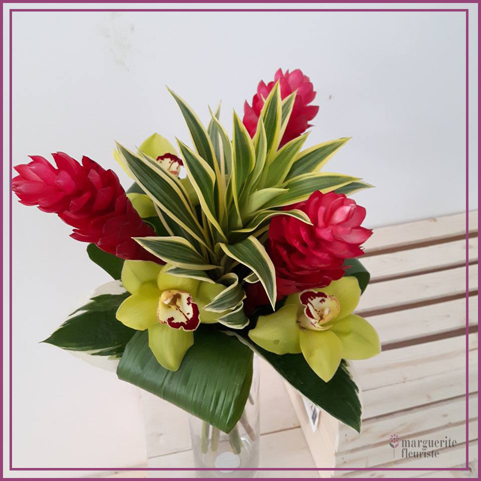 Bouquet d'orchidée et ginger